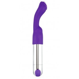 Фиолетовый перезаряжаемый вибратор Rechargeable IJOY Versatile Tickler - 14,5 см.